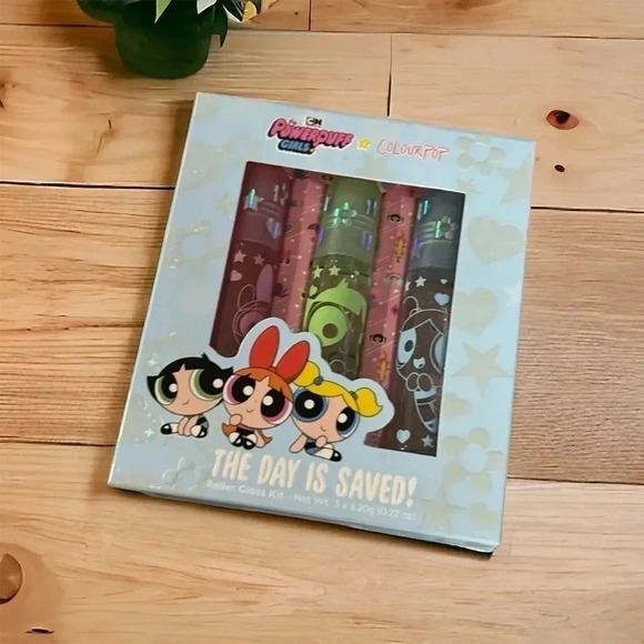 Colourpop Other - Colourpop Powerpuff Girls The Day Is Saved Roller Lip Gloss Set Of Three NIB